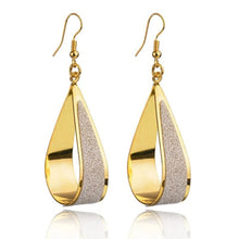 将图片加载到图库查看器,Korean Women's Dangle Charm Earrings Jewelry Stainless Steel Long Peculiar Earrings 2023 Luxury Design Trending for Girls