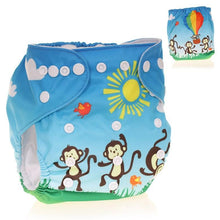 将图片加载到图库查看器,Baby Pocket Cloth Diaper Nappy Reusable Adjustable Washable No Inserts Nappie For Baby In Modern Printed Style