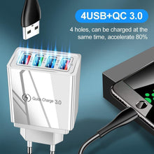 Load image into Gallery viewer, EU/US Plug USB Charger Quick Charge 3.0 For Phone Adapter Tablet Portable Wall Mobile Charger Fast Charging