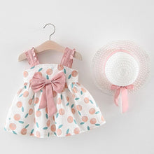 Load image into Gallery viewer, Luxury Handmade Elegant Modern Newborn Baby Girl Birthday & Princess Baby Dress With Hat