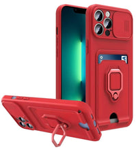 将图片加载到图库查看器,Lightweight Heavy Duty Protective Case With Rotatable Kickstand Ring For iPhone 13 14 Case Magnetic Ring Holder Cover for iPhone 12 11 14 Pro Wallet Card Armor iphone Case