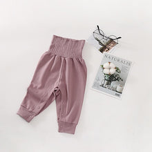 将图片加载到图库查看器,Modern New Newborn Pants For Four Seasons With High Waist Pants Baby 100% Cotton Soft Girl Pants And Baby Boy Trousers Pants 0-24M For Kids