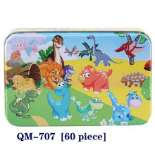 将图片加载到图库查看器,New 60 Pieces Wooden Puzzle Kids Toy Cartoon Animal Wooden Puzzles Child Early Educational Learning Toys for Christmas Gift