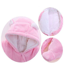 将图片加载到图库查看器,Newborn Winter Hoodie Baby Rompers Outwear Infant Baby Jumpsuit 3M -12M For Girls and Boys Winter Romper