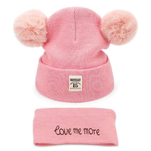 Load image into Gallery viewer, Winter Children Hat Bonnet Enfant Knitted Cute Baby Cap For Girls Boys 0-24 Months For Kids In Modern Bear Design