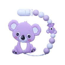 将图片加载到图库查看器,Baby Teething Lovely Koala Owl Horse Cookies Baby Teether Molar Toy Gift Raccoon Food Grade Silicone Beads For Kids and Baby