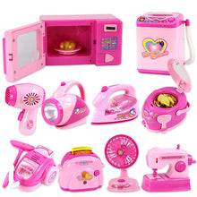 将图片加载到图库查看器,Household Appliances Pretend Play Kitchen Toys Coffee Machine Toaster Blender Vacuum Cleaner CookingToys For Children