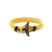 将图片加载到图库查看器,Whale Tail Anchor Bracelets Men And Women Charm Nautical Survival Rope Chain Bracelet Male Wrap Metal Hooks Fashion Gift