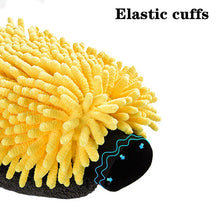 Load image into Gallery viewer, Large Microfiber Car Wash Mitt Waterproof Chenille Gloves Thick Car Cleaning Mitt Wax Detailing Auto Care Double-faced Glove