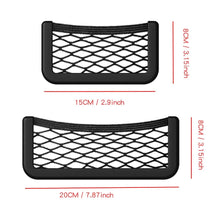 Load image into Gallery viewer, Universal Car Storage Net Automotive Pocket Organizer Bag for Phone Holder Box Facial Tissue For All Car Accessories 15*8 20*8CM