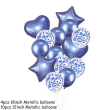 将图片加载到图库查看器,14Pcs Multi Confetti Balloons For Happy Birthday Party Balloons In Several Luxury Variant Helium Ballons For Celebrations for Boy Girls and Babies party