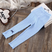 Load image into Gallery viewer, Newborn Baby Girls Pants Thin Spring Autumn Kids Girls Long Trousers Bow Girls Leggings Children Pants