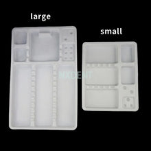 Load image into Gallery viewer, 5pcs Dental Disposable Oral Package Mouth Mirror Tweezer Probe Instrument Box Disposable Plastic Dentist Tray 2size for Choose