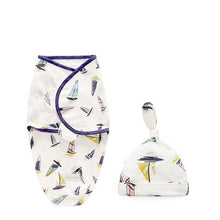 Load image into Gallery viewer, Newborn Wrapping Swaddle Baby Envelop Wrap Blanket Baby Hat Sleeping Bag Set Sleep Bag