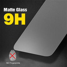 Load image into Gallery viewer, 2pcs Matte Tempered Glass For Iphone 12 Pro Max Glass For Iphone 13 12 11 Pro Xs Max X Xr 6 7 8 Plus Screen Protector Film Full Coverage Anti Glare 9h Hardness No Fingerprint Screen Protector Guard