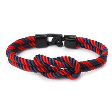 Load image into Gallery viewer, Modern Elegant Multi-Layer Concentric New Knot Braided Nylon Rope Men Anchor Amazing Bracelet Charm Couple Bracelets For Women Navy Jewelry Friendship
