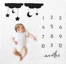 Load image into Gallery viewer, Newborn baby Monthly Growth Blanket Photography Props Background Cloth For Baby
