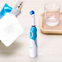 Load image into Gallery viewer, Modern Rotation Proffesional Electric Toothbrush with 4 & 8 Replacement Heads Deep Clean Battery Operated Tooth Brush Teeth Whitening Teethbrush For Adults