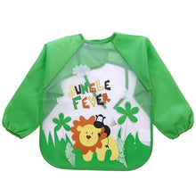 将图片加载到图库查看器,Modern Luxury NEW Baby Cute Cartoon Waterproof Long Sleeve Apron Baby Feeding Bib for Children Baby and Kids