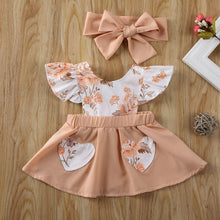 将图片加载到图库查看器,Trend New Designer Infant Baby Girl Clothes Flower Ruffle Princess Dress Sundress Outfit For Birthday With Big Bow