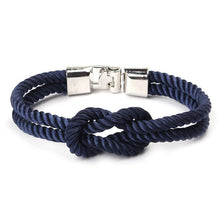 Load image into Gallery viewer, Modern Elegant Multi-Layer Concentric New Knot Braided Nylon Rope Men Anchor Amazing Bracelet Charm Couple Bracelets For Women Navy Jewelry Friendship
