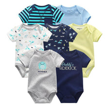 Load image into Gallery viewer, Unisex Newborn Baby Rompers Clothing Infant Jumpsuits 100%Cotton Children 7Pcs/Lot Set for Girls and Boys Jumpsuits For Kids