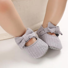 将图片加载到图库查看器,Baby Girls First Walkers Bow Knot Solid Soft Shoe Footwear For Baby Girl Breathable Shoes