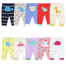 Load image into Gallery viewer, Newborn Baby Pants Cartoon Print Baby Girl Clothes Spring Autumn Toddler Boy Trousers