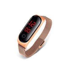 将图片加载到图库查看器,STEVVEX Men's Business Electronic Watch Simple Luxury Steel Belt Folding Buckle Sports Digital Watch For Men and woman