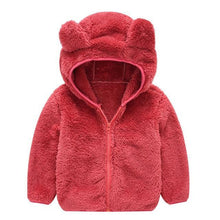 Load image into Gallery viewer, Winter Baby Girls Clothes Fur Coat Fleece Warm Hooded Jacket Children's Outerwear Coat For Girls