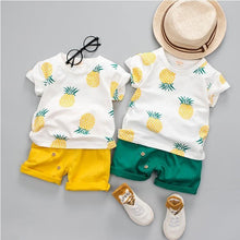 Load image into Gallery viewer, Fashion Infant Clothing Set for Boys and Girls Cute Summer Casual Clothes Set Top+Shorts Kids Clothes Summer Edition T shirt and Pants Set
