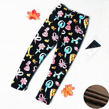 Load image into Gallery viewer, Baby Girls Leggings Thick Warm Dot Pants Kid Girl Leopard Plus Pants Children Vintage Flowers Trousers For Girls Kids