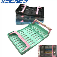 Load image into Gallery viewer, 1pcs Dental Sterilization Box with 10 Holders Tips handles Instrument Autoclavable Dentistry Tools