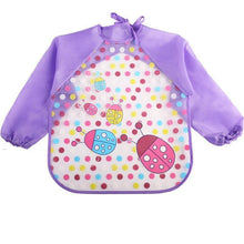 将图片加载到图库查看器,Modern Luxury NEW Baby Cute Cartoon Waterproof Long Sleeve Apron Baby Feeding Bib for Children Baby and Kids