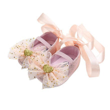 将图片加载到图库查看器,Cute Baby Dance Shoes Toddler Shoes Bow Tie Baby Princess Shoes Dance Shoe Newborn First Walkers 0-18M