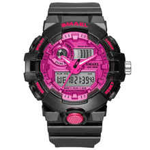 将图片加载到图库查看器,Sport Digital Watch for Men and Woman With Luminous Dual Time Waterproof 5 Bar Modern Men's Military Wristwatch WIth Night Mode