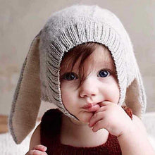 将图片加载到图库查看器,Mdoern Luxury Toddler Infant Knitted Baby Hat Adorable Rabbit Long Ear Hat Baby Bunny Beanie Cap Photo Props Cap