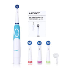 Load image into Gallery viewer, Modern Rotation Proffesional Electric Toothbrush with 4 & 8 Replacement Heads Deep Clean Battery Operated Tooth Brush Teeth Whitening Teethbrush For Adults