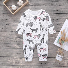 将图片加载到图库查看器,Newborn Baby Boys Girls Rompers cute Animal Printed Long Sleeve Winter Cotton Kid Jumpsuit Playsuit Outfits Clothing
