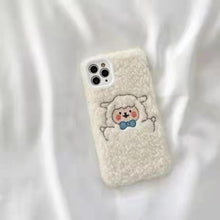 Load image into Gallery viewer, Cute Brown Bear Plush Phone Case For Iphone 14 11 12 13 Pro Max 7 8 X XS Max XR SE2 Autumn And Winter Shockproof Full Case Cover Cute Bear Animal Winter Warm Plush Fabric Phone Case