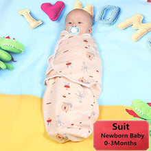 Load image into Gallery viewer, Baby Blanket Infant Cotton Breathable Envelop Swaddle Blankets For Newborn Baby Hooded Sleepsack