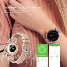 Load image into Gallery viewer, Luxury Modern Stylish Women Smart Watch With Round Screen Smartwatch For Girl Woman and Ladies With Heart Rate Monitor Compatible For Android and IOS Sistems