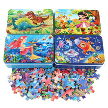 将图片加载到图库查看器,New 60 Pieces Wooden Toys Puzzle Kids Toy Cartoon Animal Wood Toys Puzzles For Child Early Educational Learning Toys for Children