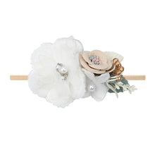 Load image into Gallery viewer, Handmade Luxury Pearl Baby Headbands Bundle Nylon Elastic Newborn Hair Accessories for Girls Kids