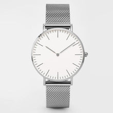 将图片加载到图库查看器,Fashion Unisex Watches Ultra Thin Stainless Steel Mesh Belt Quartz Classic Casual Watch For Women and Man