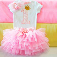 将图片加载到图库查看器,New 1st Birthday Tutu Baby Infant Christening Cake Dresses for Party Kids 1 Year Baby Girl For Birthday Party