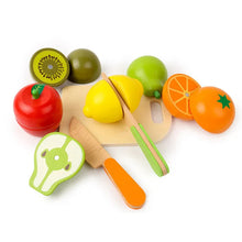 将图片加载到图库查看器,Simulation Kitchen Pretend Toy Wooden Classic Game Montessori Educational Toy For Children Kids Gift Cutting Fruit Vegetable Set