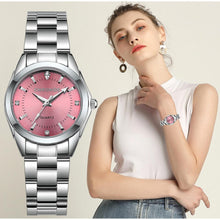 Load image into Gallery viewer, New STEVVEX Women Luxury Rhinestone Stainless Steel Quartz Watches Ladies Business Watch WIth Japanese Quartz Movement For Women and Girls
