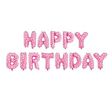 Load image into Gallery viewer, 13pcs Luxury Happy Birthday Decoration Balloons Rose Gold Letter Foil Ballons Birthday Party Decorations Globos Balony Anniversaire For Birthdays and Celebrations