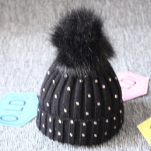 将图片加载到图库查看器,Trend Cute Newborn Baby Winter Warm Hats Infant Kids Girls Boys Knit Hat With Pompom Ball Beanie Caps For Girls